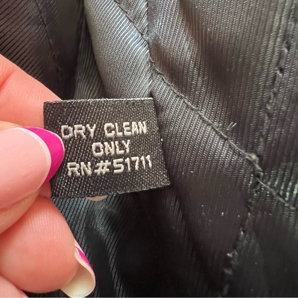 Classic LAUREN: Ralph Lauren BLACK Wool Blend Duffle Coat w Hood & Zipper Sz XL - Picture 10 of 13